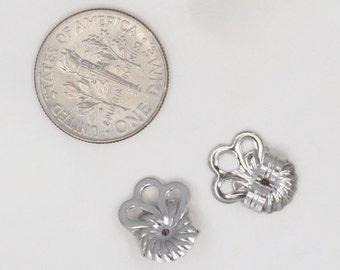 Earring Stabilizer Back, Earring Lifters for Large or Heavy Earrings| Sterling Silver 10K 14K 18K gold, platinum