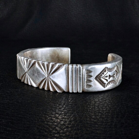 Detailed!! Intricate Native American Navajo Sterling Silver Memory Bracelet Detailed!! Intricate Native American Navajo Sterling Silver Memory Bracelet