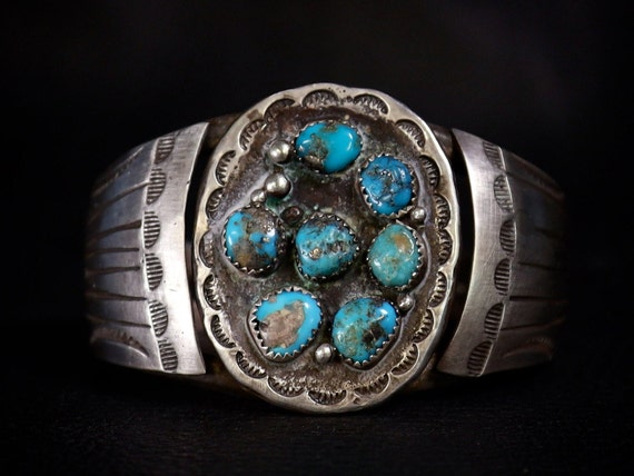 Old Pawn Navajo Turquoise Bracelet