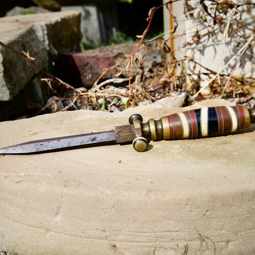 Vintage shops Collectable Dagger with Brass Handle