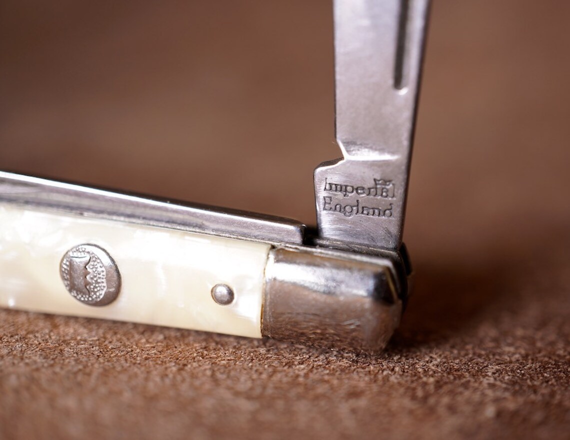 Imperial England Pocket Knife Vintage Etsy