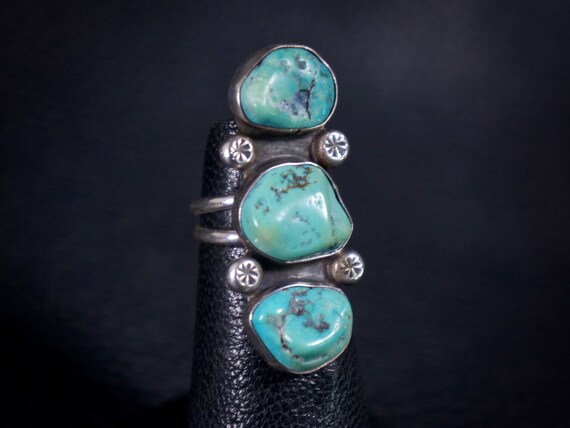 Old Pawn Navajo Turquoise Ring
