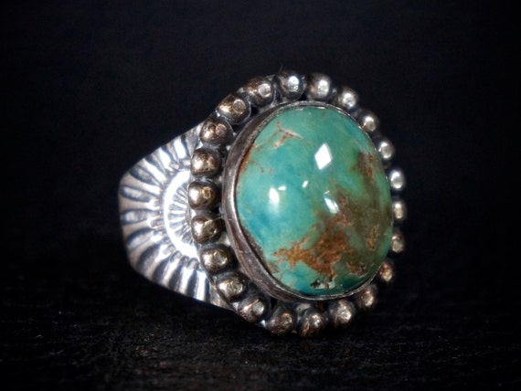 Navajo Royston Turquoise Ring by George Kee