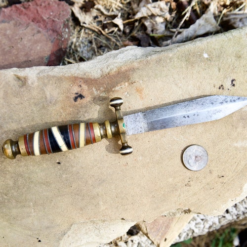 Vintage shops Collectable Dagger with Brass Handle