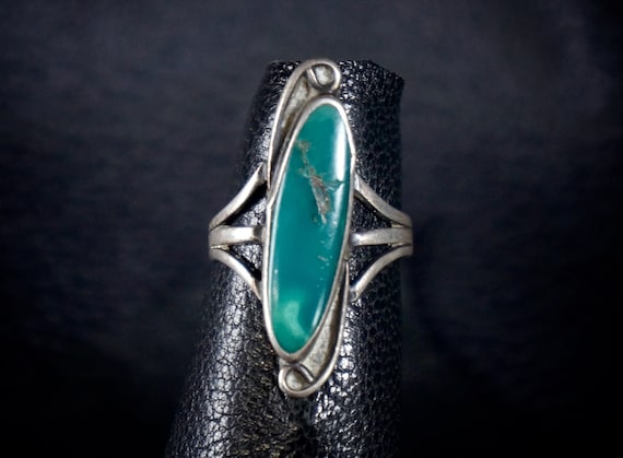 Old Pawn Navajo Turquoise Ring