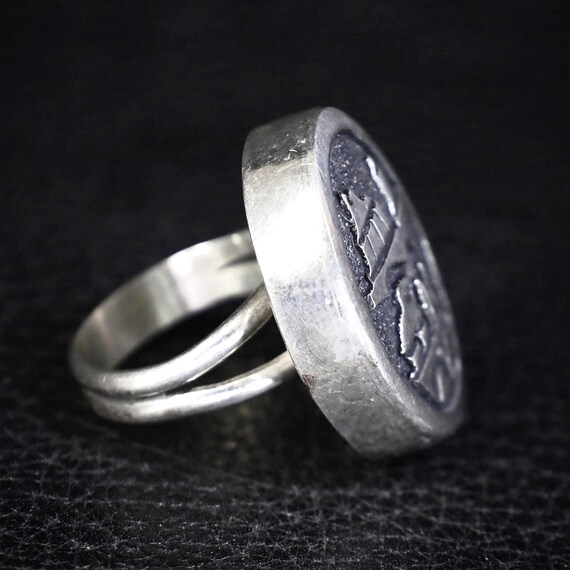 Vintage Tommy Singer Navajo Sterling Silver Ring - Ha… - Gem