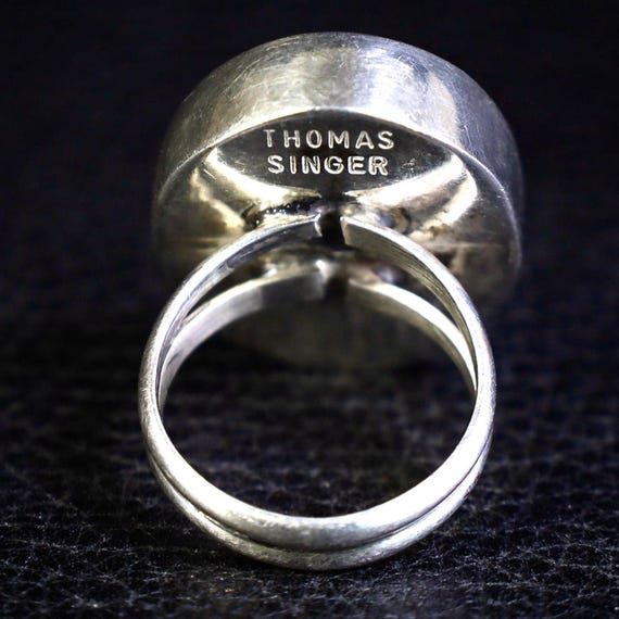 Vintage Tommy Singer Navajo Sterling Silver Ring - Ha… - Gem