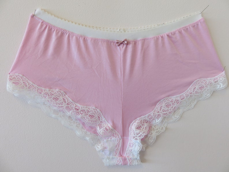 Pink Panties Shorty French Panties Pink Shorty Cotton - Etsy