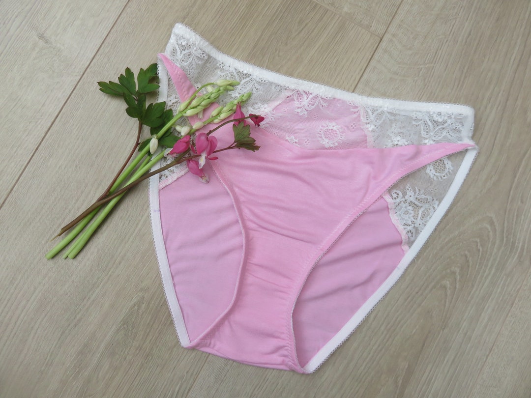 Goldenpoint Bikini Slip Damen | Niedriger Beinausschnitt Mit Rüschen | Doppellagige Mikrofaser In Kakao