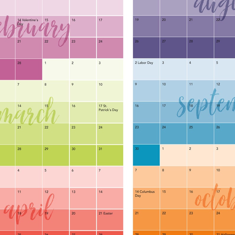 Dec Jan Calendar Jan-dec 2020 Continuous Calendar