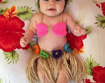baby hawaiian costume