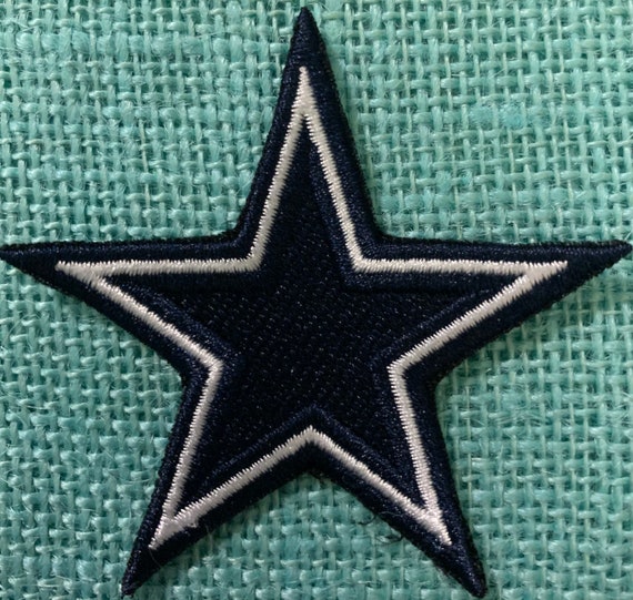 Dallas Cowboys STAR taille 4 in brodé Iron On Patch. environ 10.16 cm Dallas Cowboys STAR taille 4 in brodé Iron On Patch. environ 10.16 cm