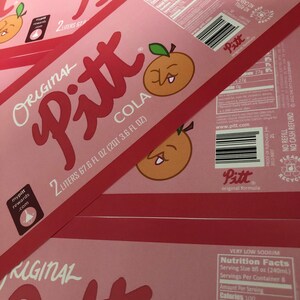 PDF to Print Pitt Cola Label From Gravity Falls for a 2 Litter Bottle ...