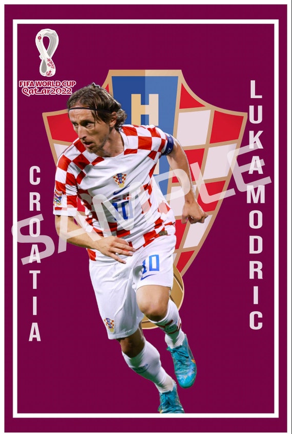 Luka Modric Jersey Men's 2022 World Cup Croatia Home 