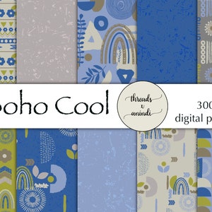 Boho Cool Digital Paper Collection