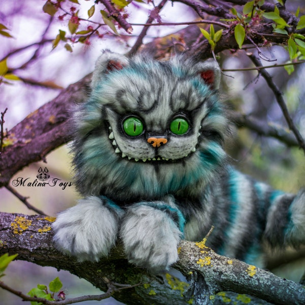 НА ЗАКАЗ! ЧЕШИРСКИЙ КОТ!!! 100 % РУЧНАЯ РАБОТА. АВТОРСКАЯ КУКЛА. ПОДВИЖНАЯ.