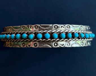 Native American Intricate Vintage Zuni Turquoise Clown Sterling Silver Bracelet Native American Intricate Vintage Zuni Turquoise Clown Sterling Silver Bracelet