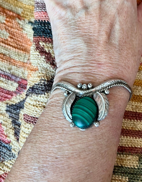 Malachite cuff bracelet deals