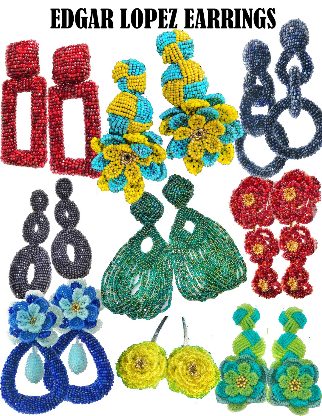 Edgar Lopez Earrings english Version Etsy Sweden