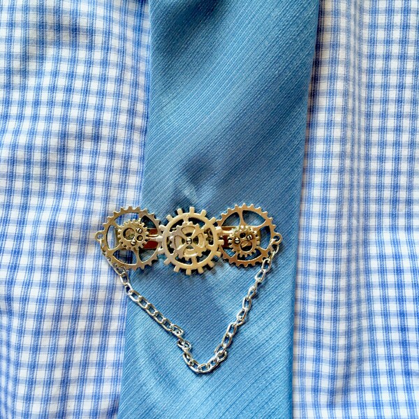 Steampunk Watch Parts Tie Clip / Bar main image 1