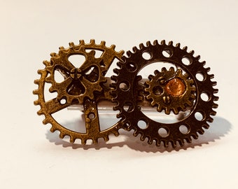 Steampunk Pin Brosche Anstecknadel Pin Pin Steampunk Zubehör antiken Stil viktorianischen Stil Schmuck Schal Pin Steampunk Schmuck Gear Pin Geschenk