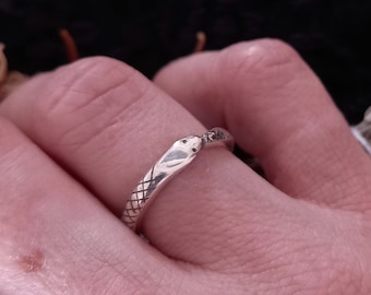 Ouroboros Ring in Ethical Sterling Siver