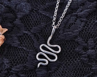 Ethical Sterling Silver Snake Pendant
