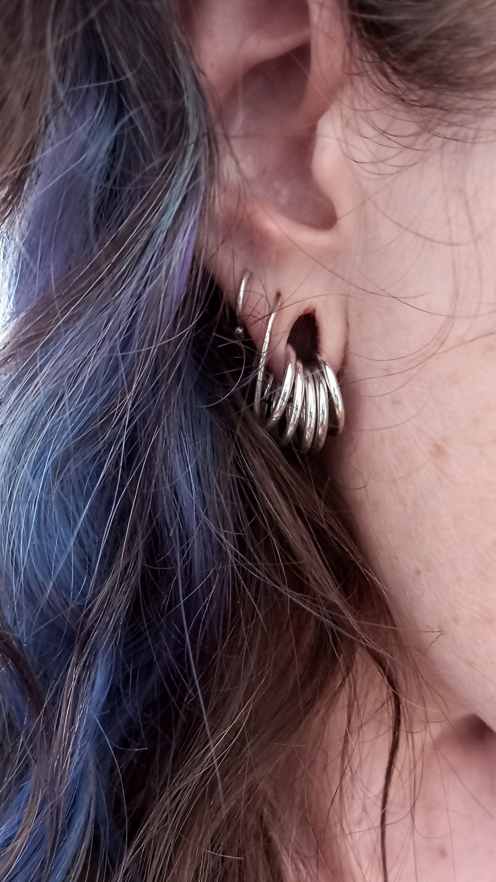 Hoops in shop stretched ears