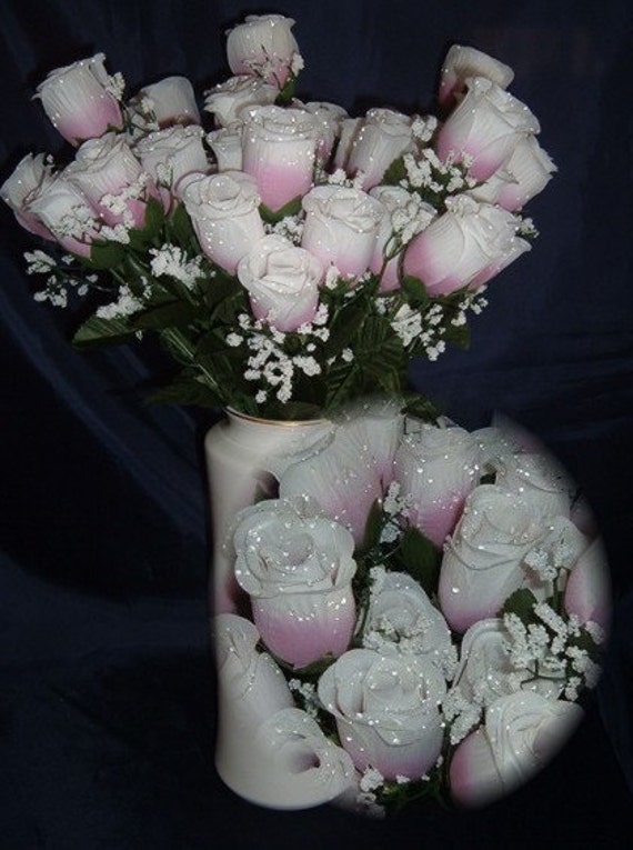 Bridal Floral Wedding Flowers Bridal Bouquet Roses Purple Silk Rose Flowers Raindrops Centerpiece Flower Arrangement Supplies