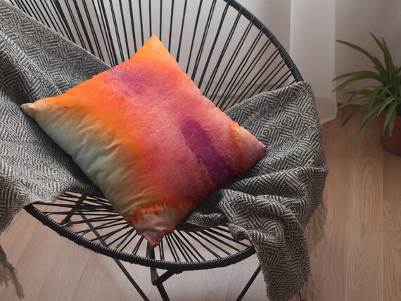 Red Cushion Colorful Home Decor Abstract Art Pillows Watercolor Pillows Abstract Sofa Pillows Red Sofa Cushion Contemporary Pillows Etsy Canada