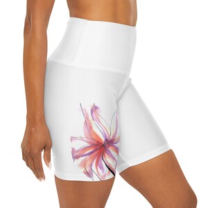 Women Leggings, Activewear, Yoga Shorts, White Shorts, High Waist Shorts, White Shorts Women, Floral Shorts, Workout Shorts Women, Yoga Wear