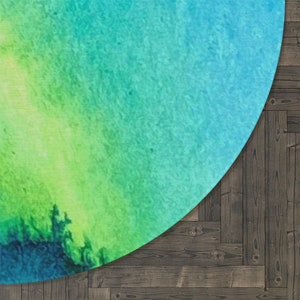 Contemporary Round Rug, Colorful Round Rug, Accent Area Rug, Minimalist Round Rug, Unique Round Rug, Colorful Home Decor,Colorful Circle Rug