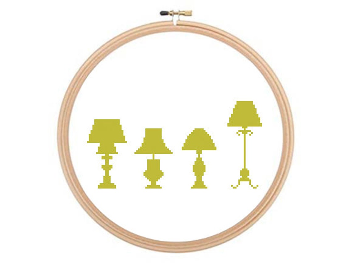 Lamps Cross Stitch Pattern Lamps Pattern Lamps Cross Etsy