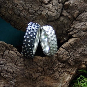 especially wedding rings dewdrops handcrafted in silver 925 image 1