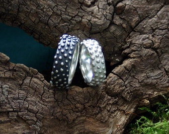 especially wedding rings - dewdrops - handcrafted in silver 925