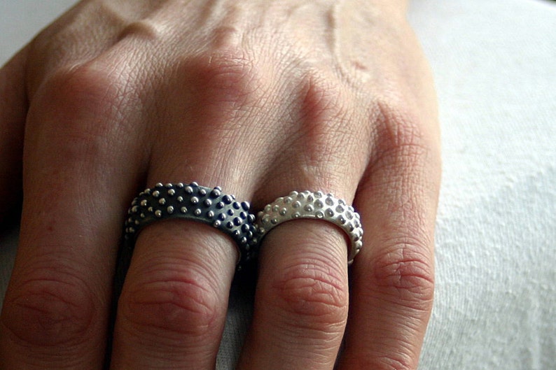 especially wedding rings dewdrops handcrafted in silver 925 image 3