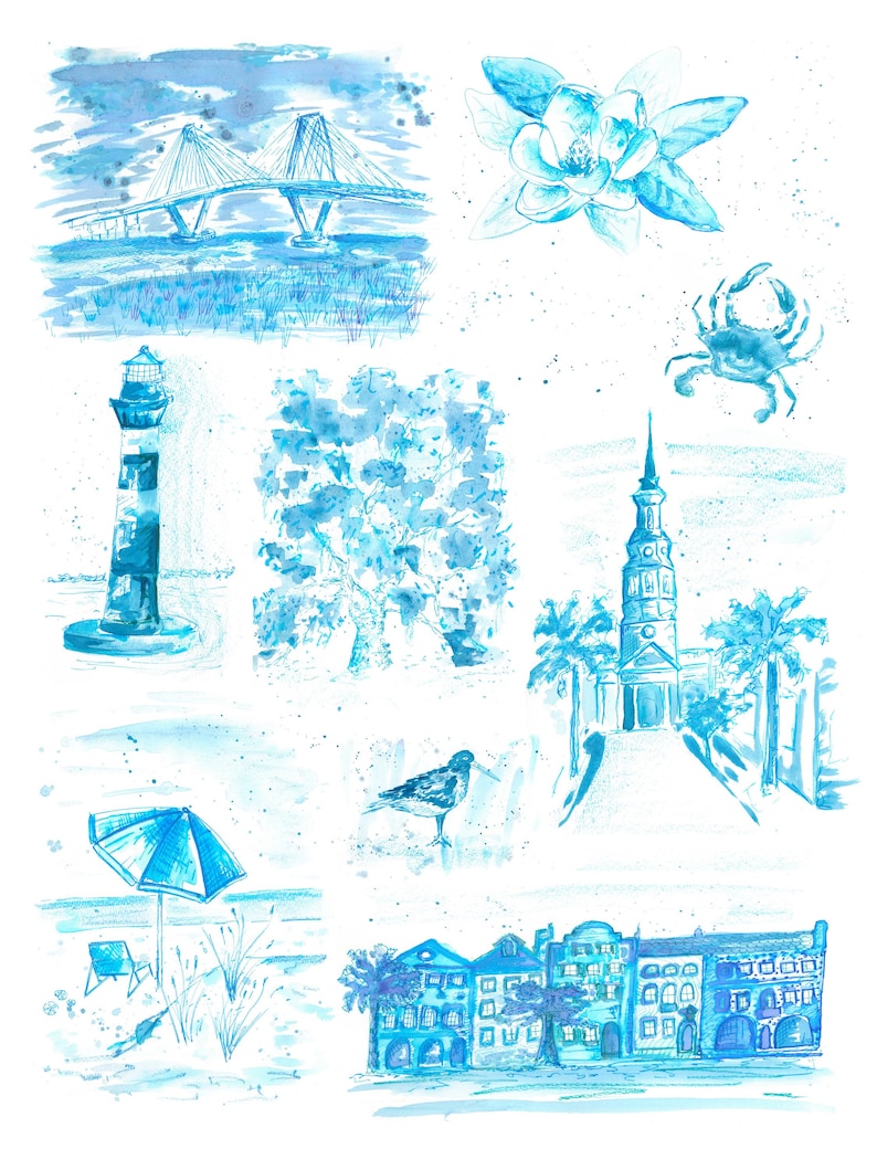 Charleston in Red Toile