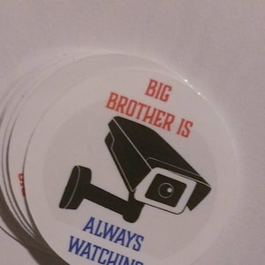 Big Brother Is Always Watching - anti surveillance vinyl sticker