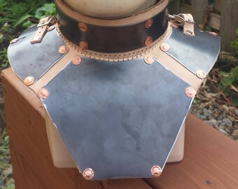 Steel & Leather Gorget