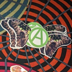 Butterfly Anarchy Stickers