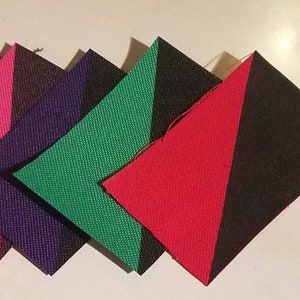 Anarcho-Syndicalist / An.Com. Flag Patch - Punk Patch - Red & Black Anarchist Flag