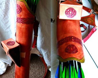 Quality Custom Leather Back Quiver - Handmade in the USA & Built to your Specifications