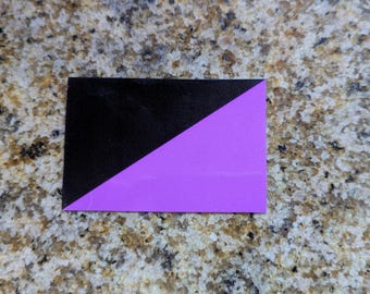 Queer Anarchism flag - vinyl Anarchy sticker
