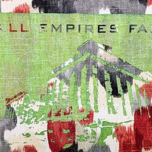 All Empires Fall - hand Screen printed Back Patch image 5