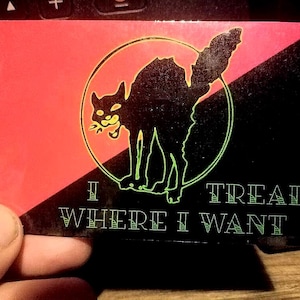 Tread where I want - AnCom Flag  Sticker