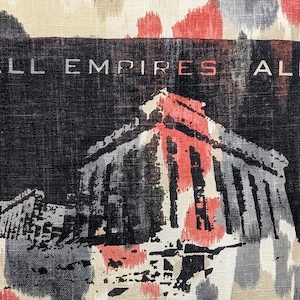 All Empires Fall - hand Screen printed Back Patch image 7