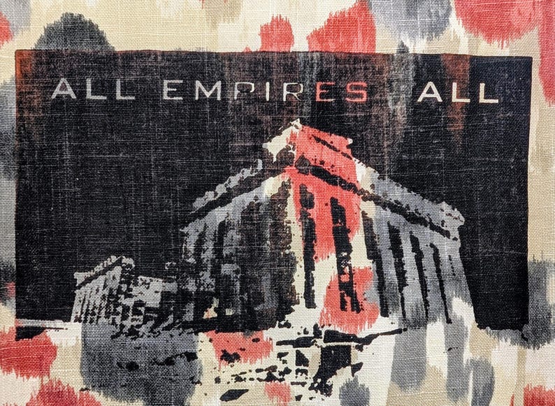 All Empires Fall - hand Screen printed Back Patch image 7