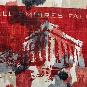 All Empires Fall - hand Screen printed Back Patch image 10