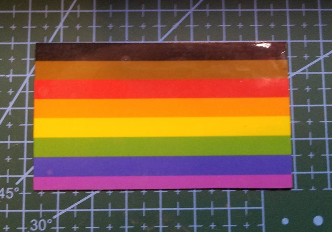 Pride Flag Vinyl Sticker - Etsy