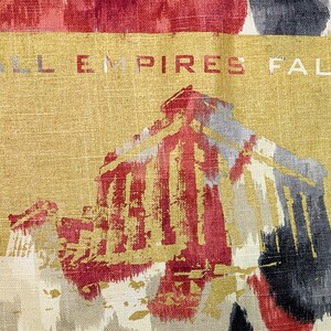 All Empires Fall - hand Screen printed Back Patch image 9